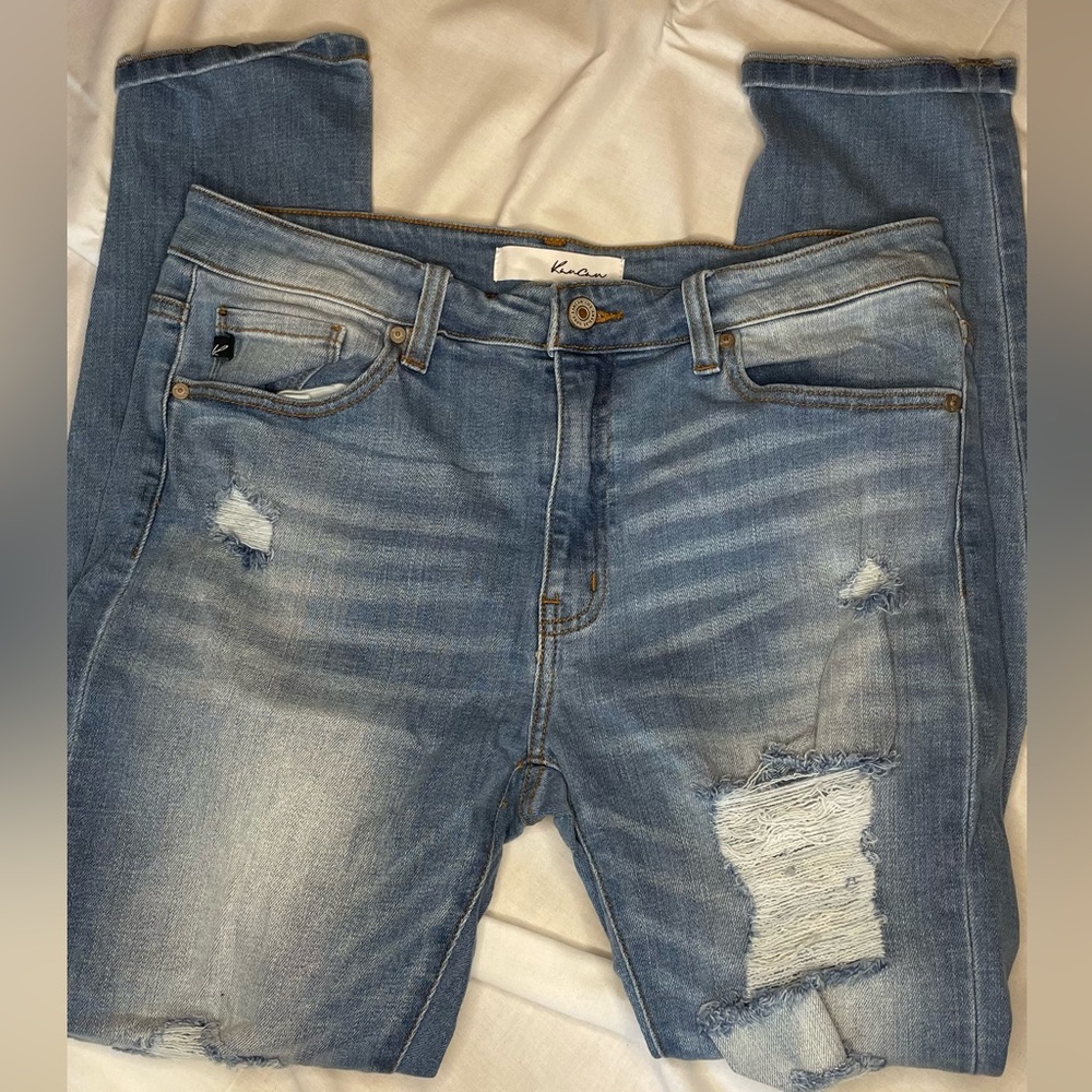 Kancan Distressed Denim Jeans